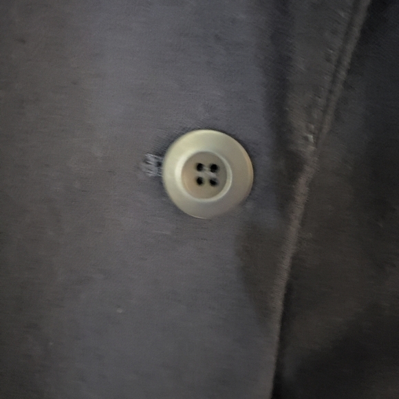 Vintage Lester Square Wool Blazer Navy Blue Size 12 - Picture 8 of 12